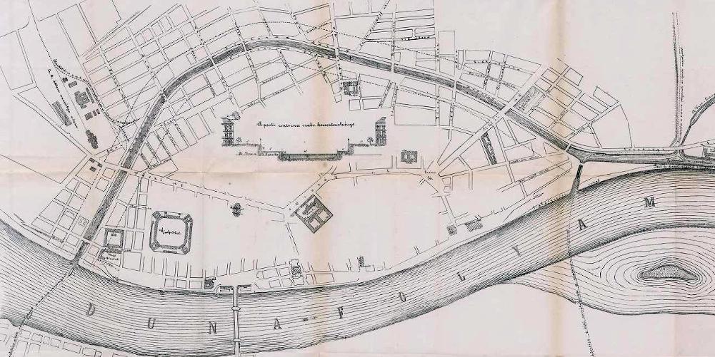 Duna-csatorna terv Reitter Ferenc, 1868