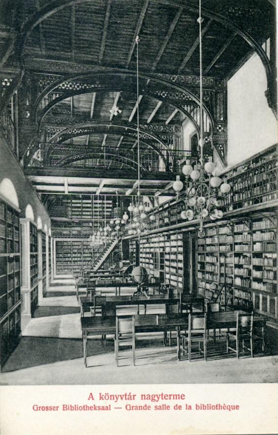 Képeslap a könyvtárról