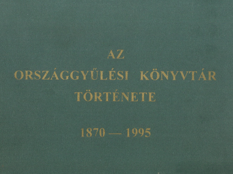 Az Országgyűlési Könyvtár története, 1870-1995