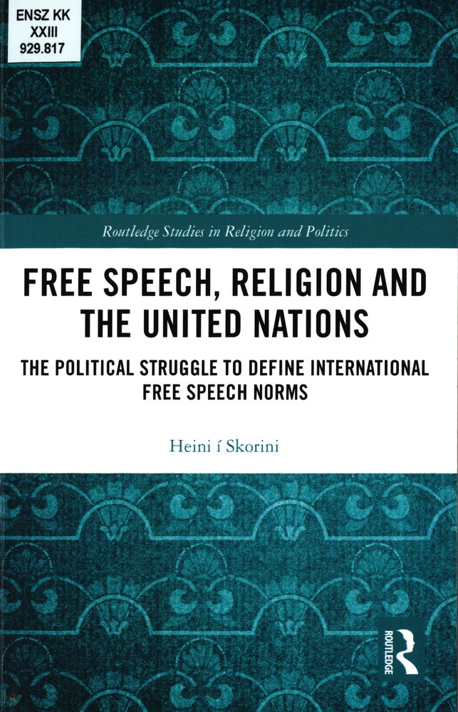 Free Speech, Religion and the United Nations