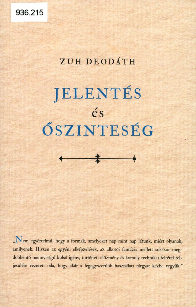 Jelentés és őszinteség