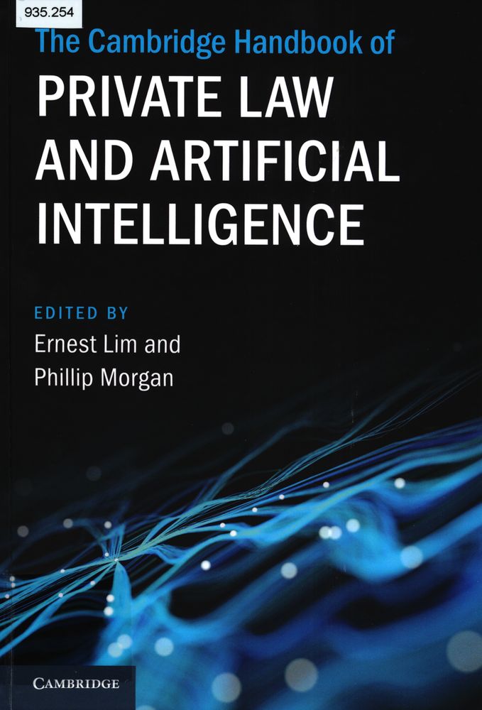 The Cambridge Handbook of Private Law and Artificial Intelligence
