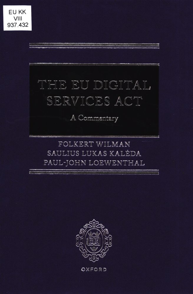 The EU Digital Services Act : a commentary